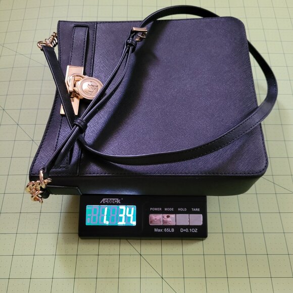 NWT MK Hamilton Leather Medium Top Zip Gold Chain Crossbody Bag $248 Retail - Picture 9 of 9